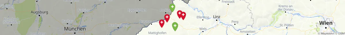 Map view for Pharmacies emergency services nearby Sankt Marienkirchen bei Schärding (Schärding, Oberösterreich)